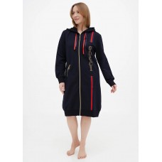 Темно-синя домашня сукня S,M,L,XL No Brand однотонна 70036